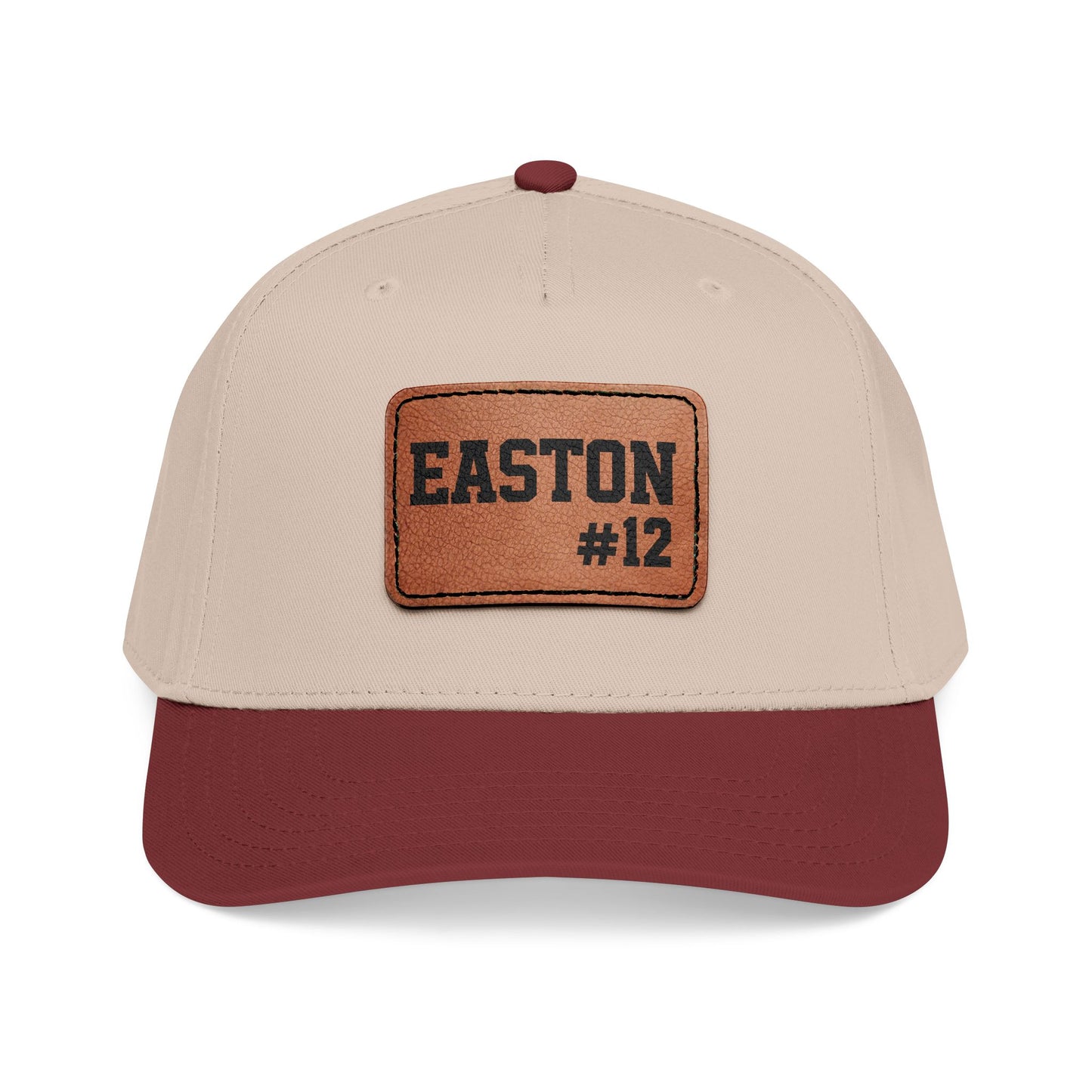 Custom Game Day Hat | Leather Patch Name & Number Hat