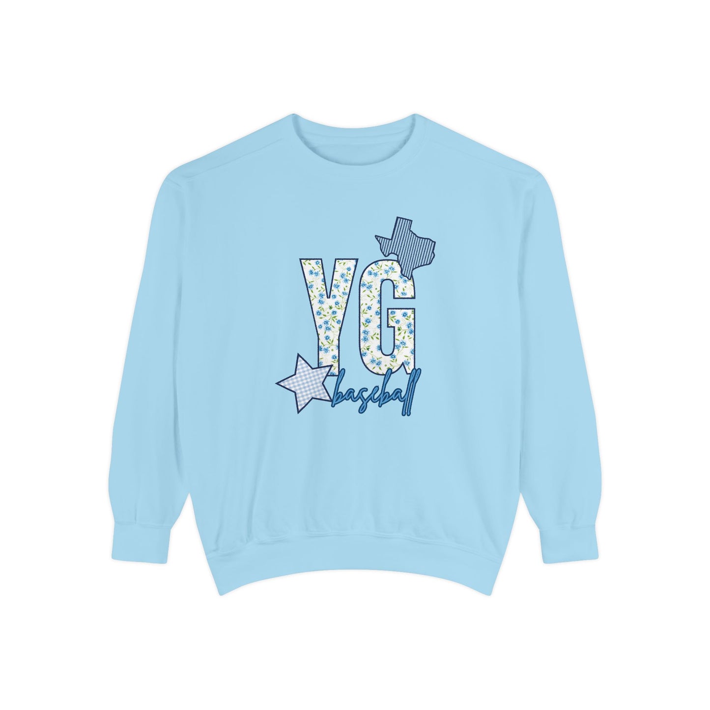 YG Patchwork Floral Sweatshirt- Adult