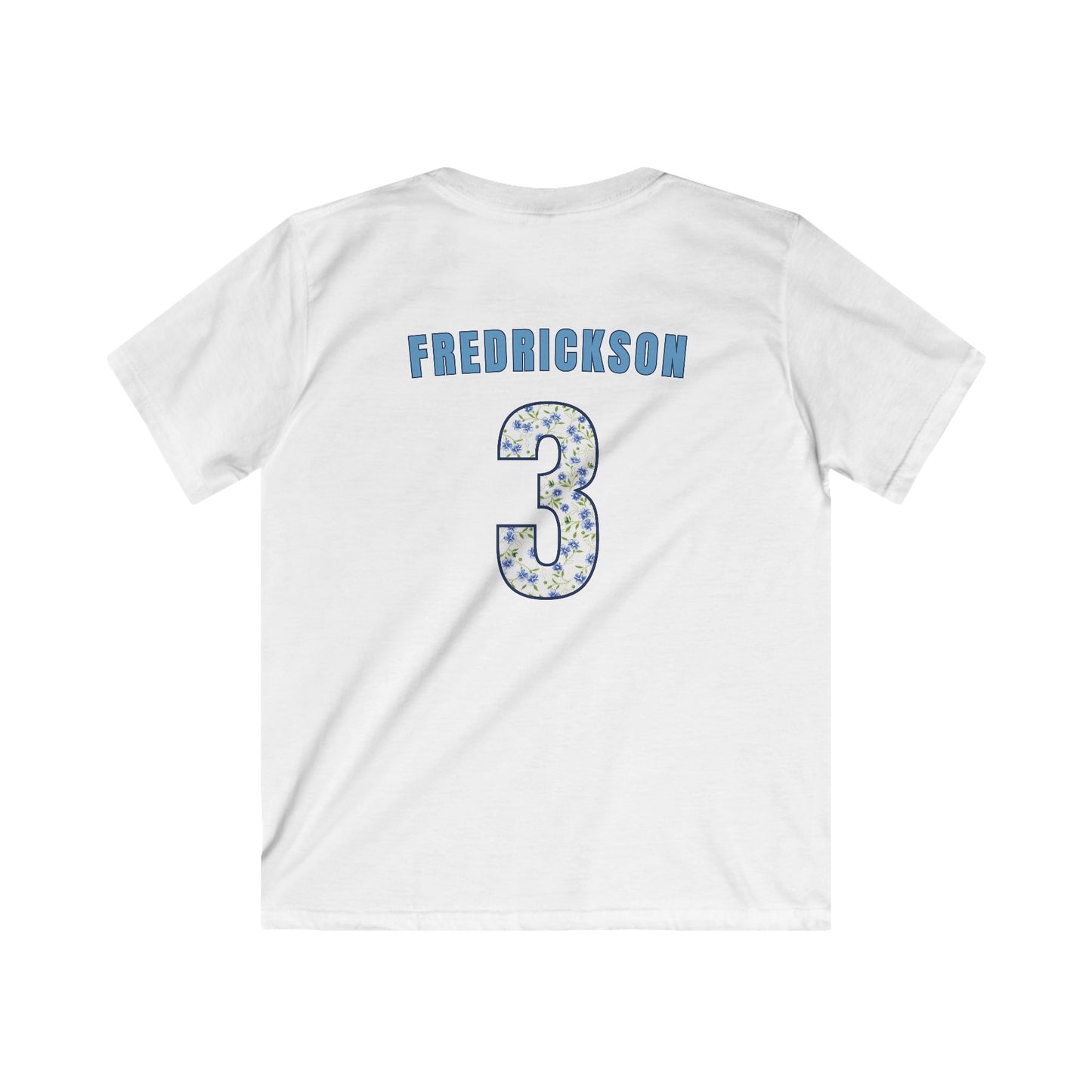 Personalized Bomb Squad Floral Softstyle T-shirt- YOUTH