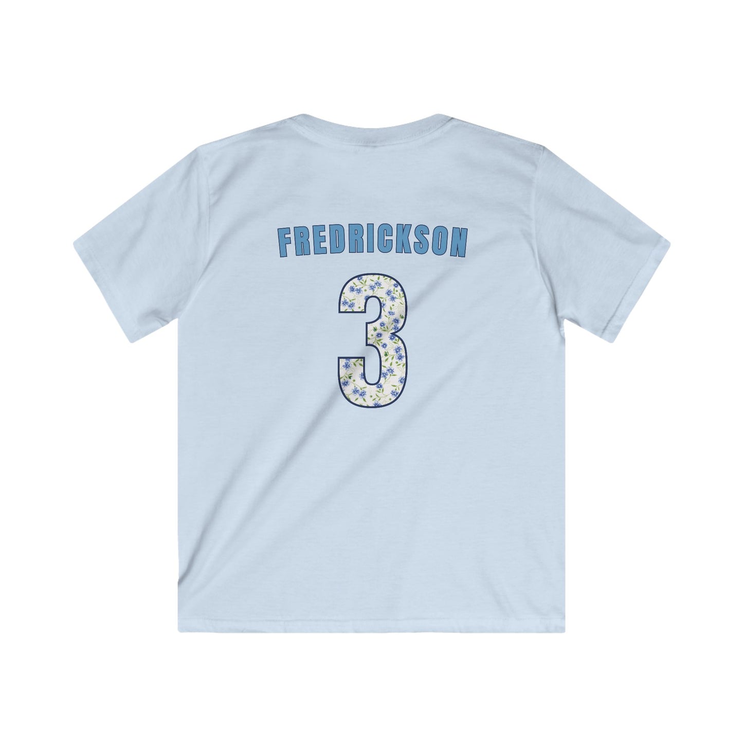 Personalized Bomb Squad Floral Softstyle T-shirt- YOUTH