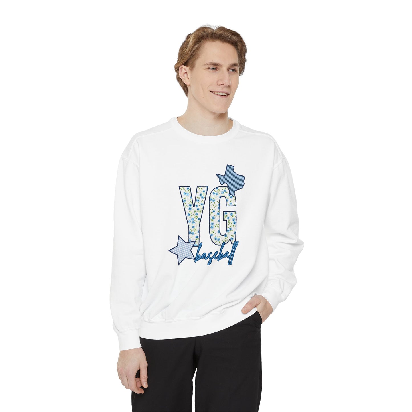 YG Patchwork Floral Sweatshirt- Adult