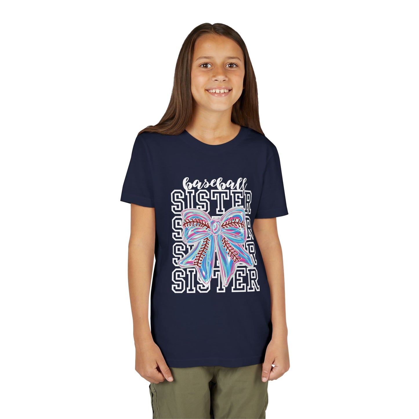 Baseball Sister Bow TShirt