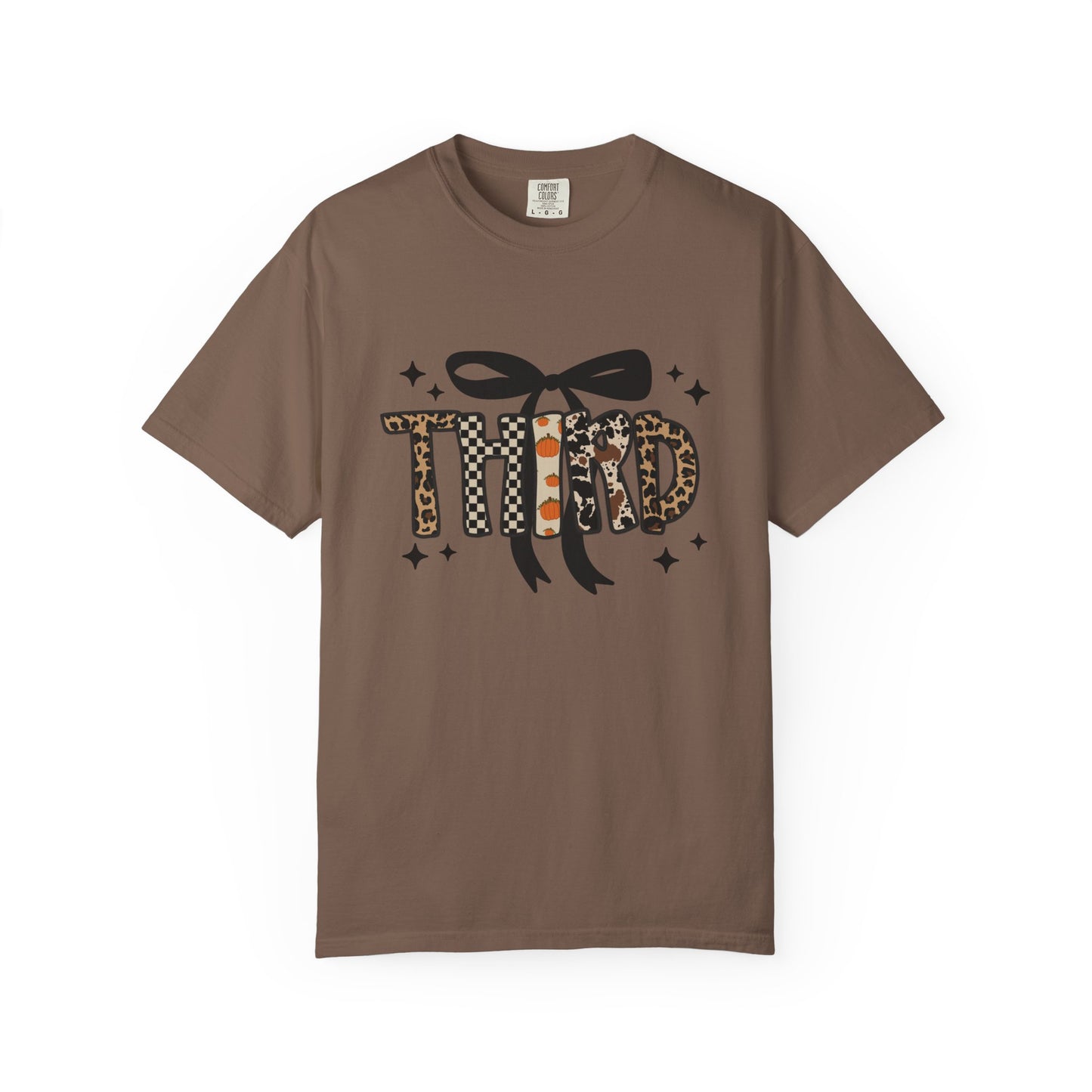 Fall Faux Embroidery T-shirt for Third Grade Teachers