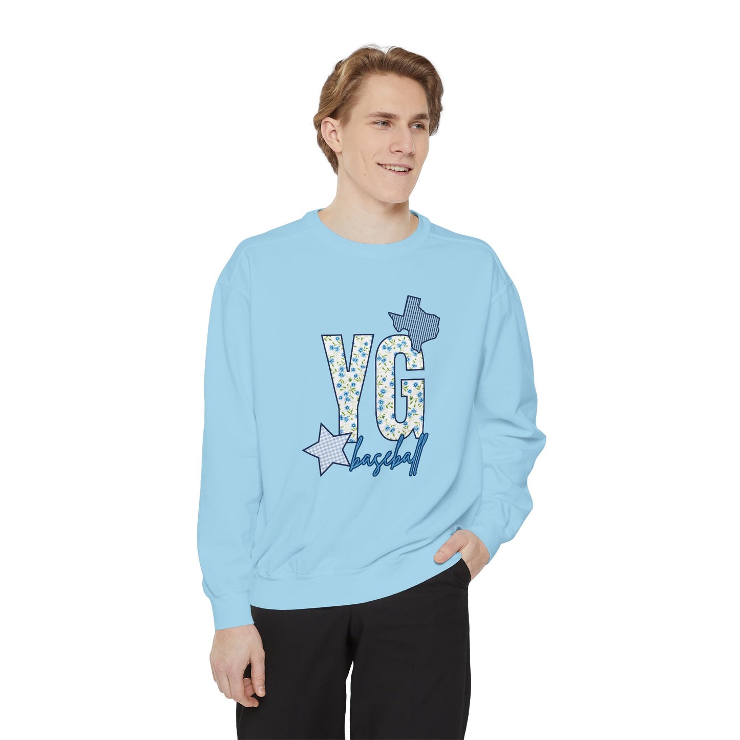 YG Patchwork Floral Sweatshirt- Adult