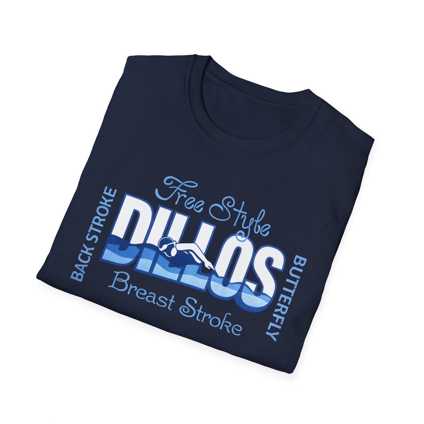 Dillos Blue Wave Strokes Shirt