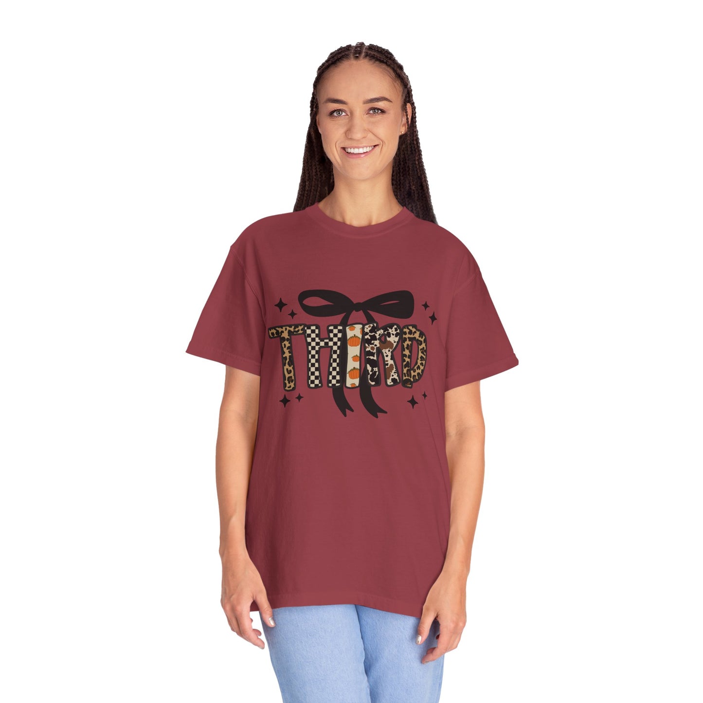 Fall Faux Embroidery T-shirt for Third Grade Teachers