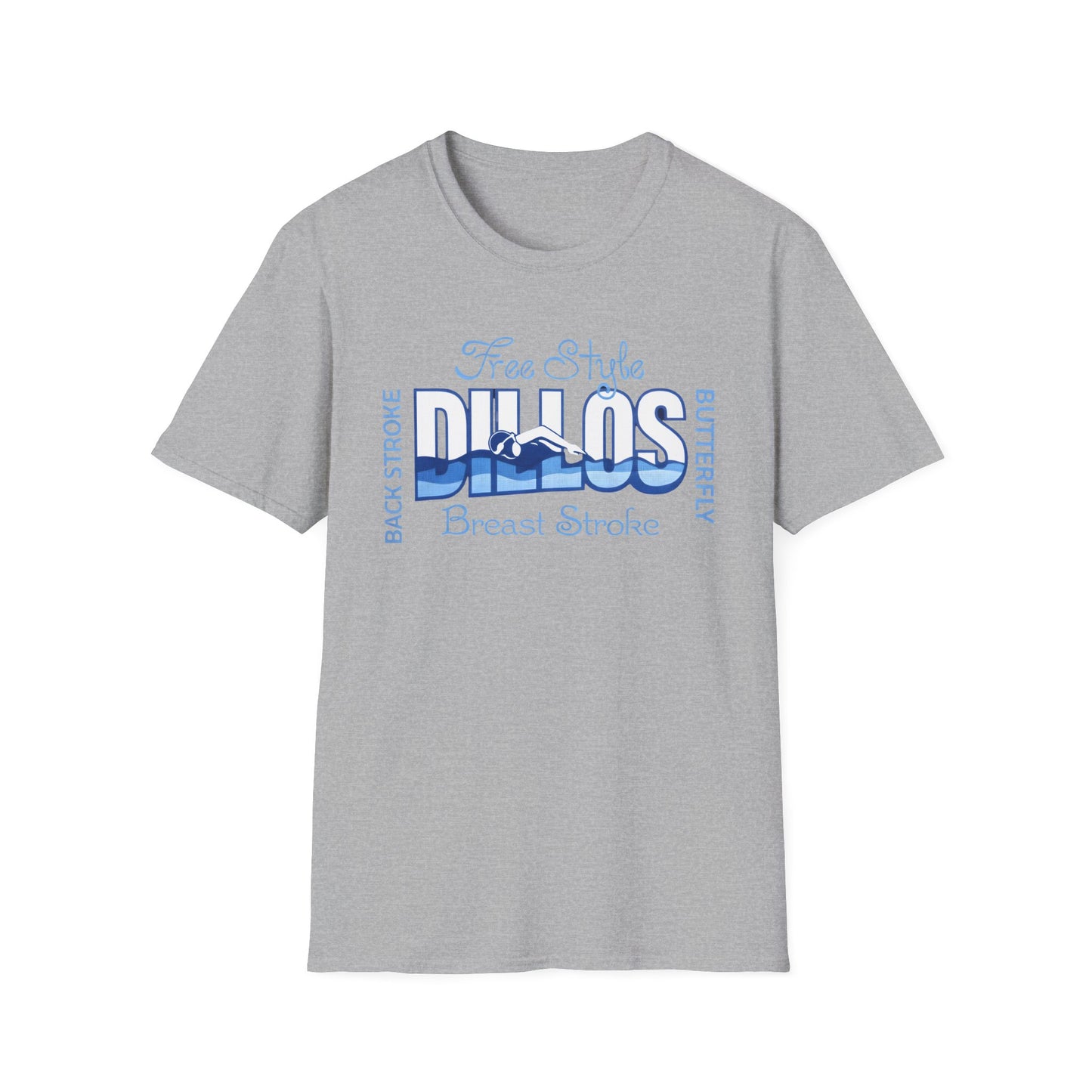 Dillos Blue Wave Strokes Shirt