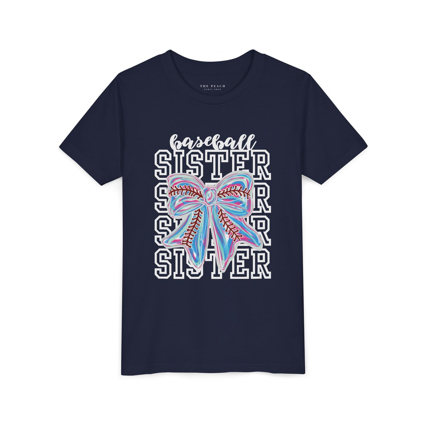 Baseball Sister Bow TShirt