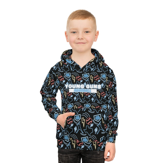 Personalized YG Neon Icon Hoodie- Youth