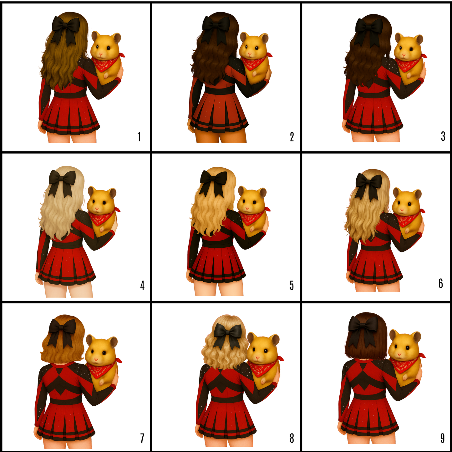 Custom Cheerleader and Mascot Velveteen Plush Blanket –50"x60", Red