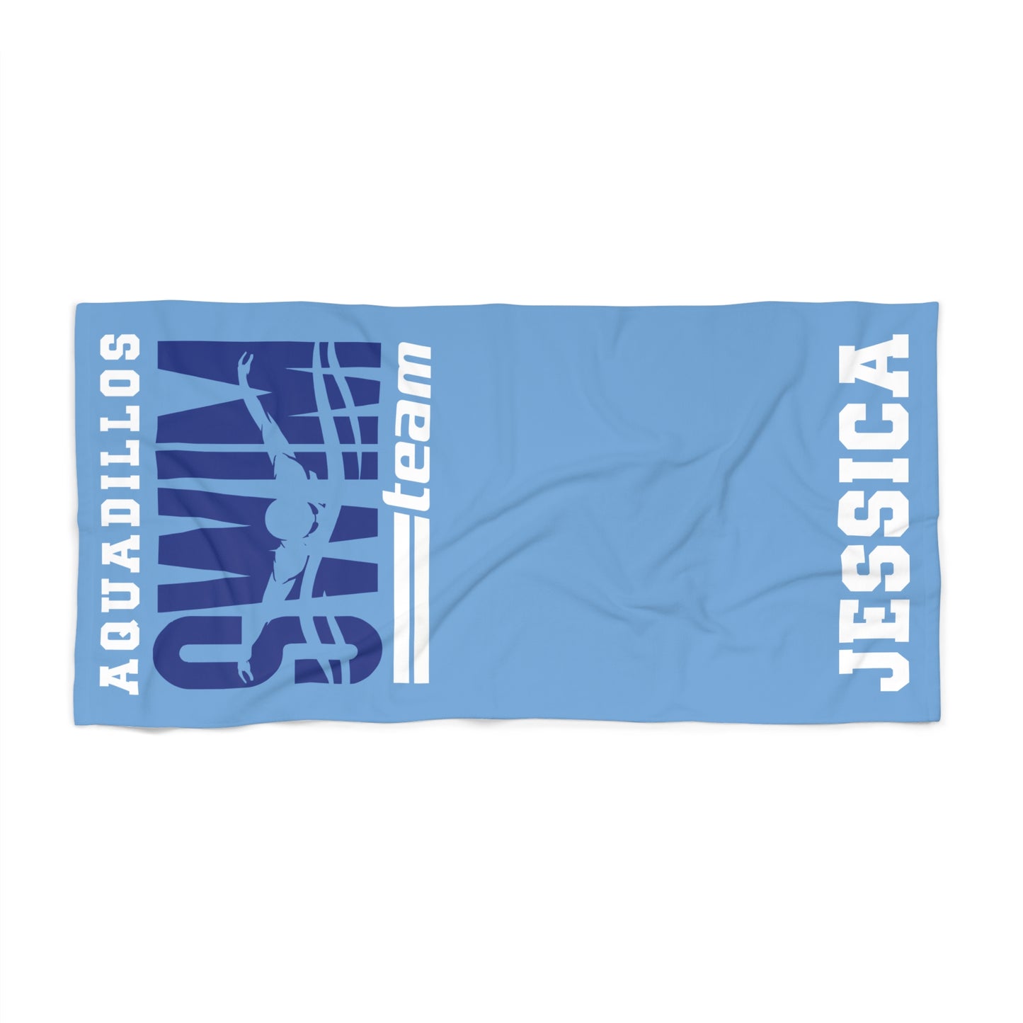 Custom Aquadillos Swim Team Beach Towel