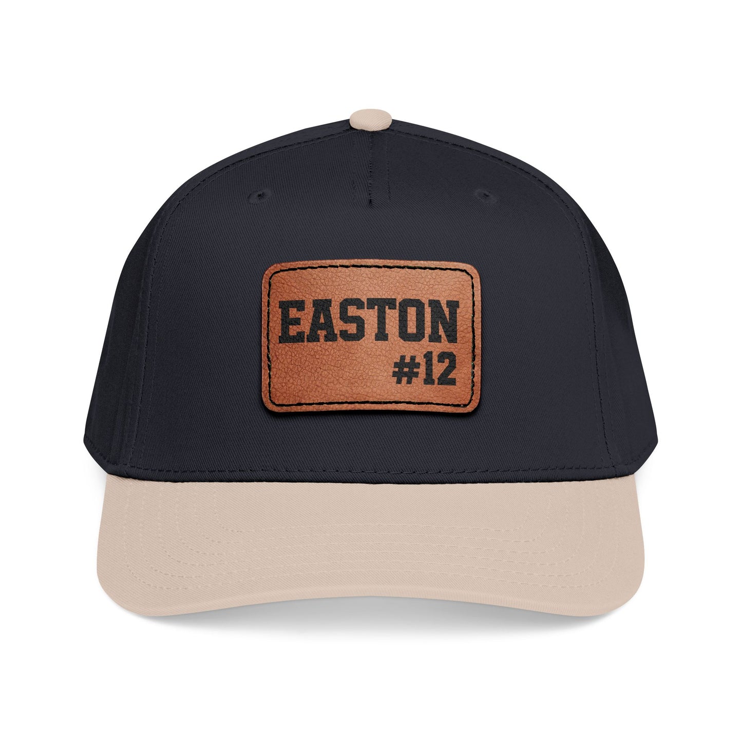 Custom Game Day Hat | Leather Patch Name & Number Hat