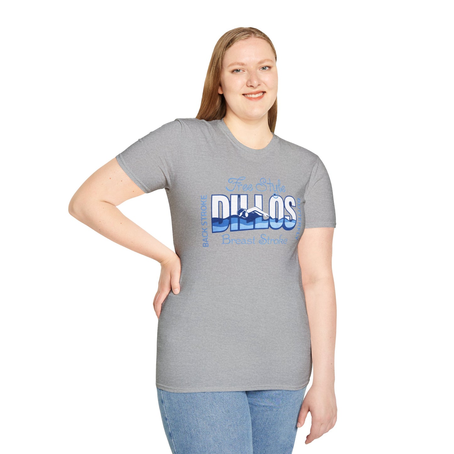 Dillos Blue Wave Strokes Shirt