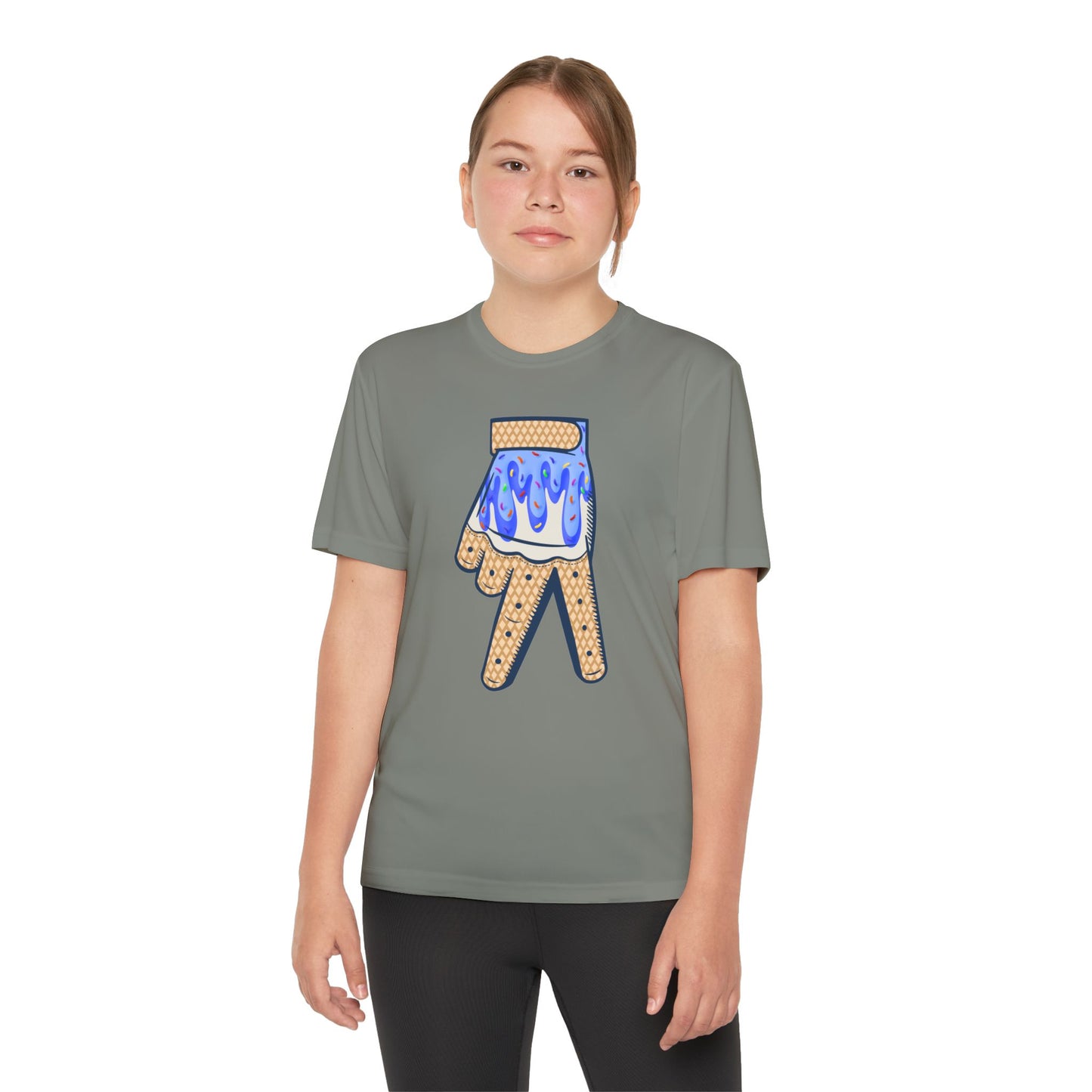 Custom Dub Drip Youth Competitor Tee with Ice Cream Drip Number