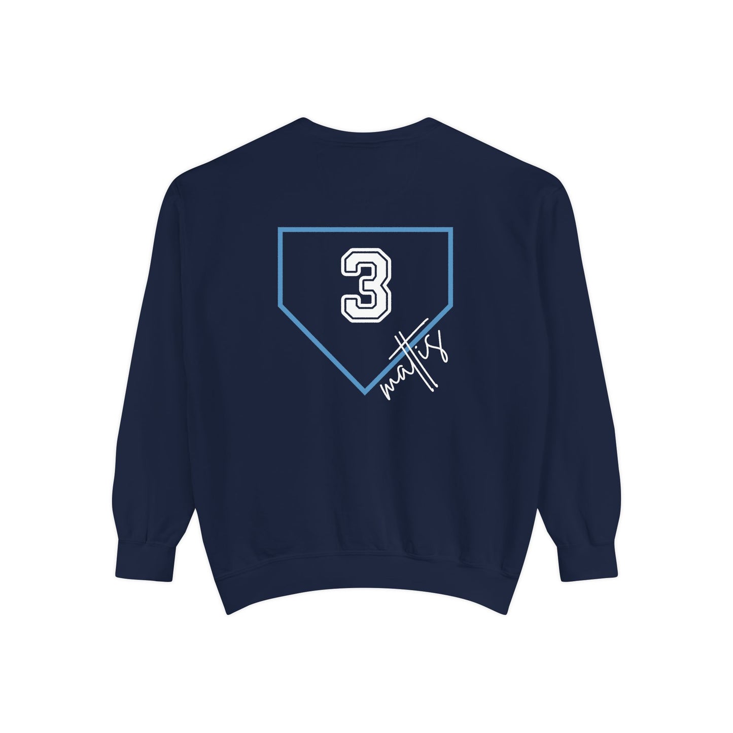 Who Are We Sweatshirt — Custom Home Plate Baseball Crewneck