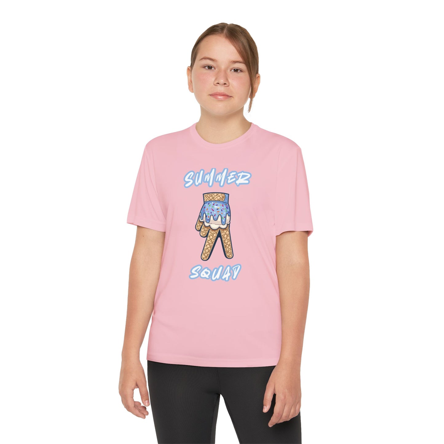 Youth Summer Squad Ice Cream Drip Competitor Tee
