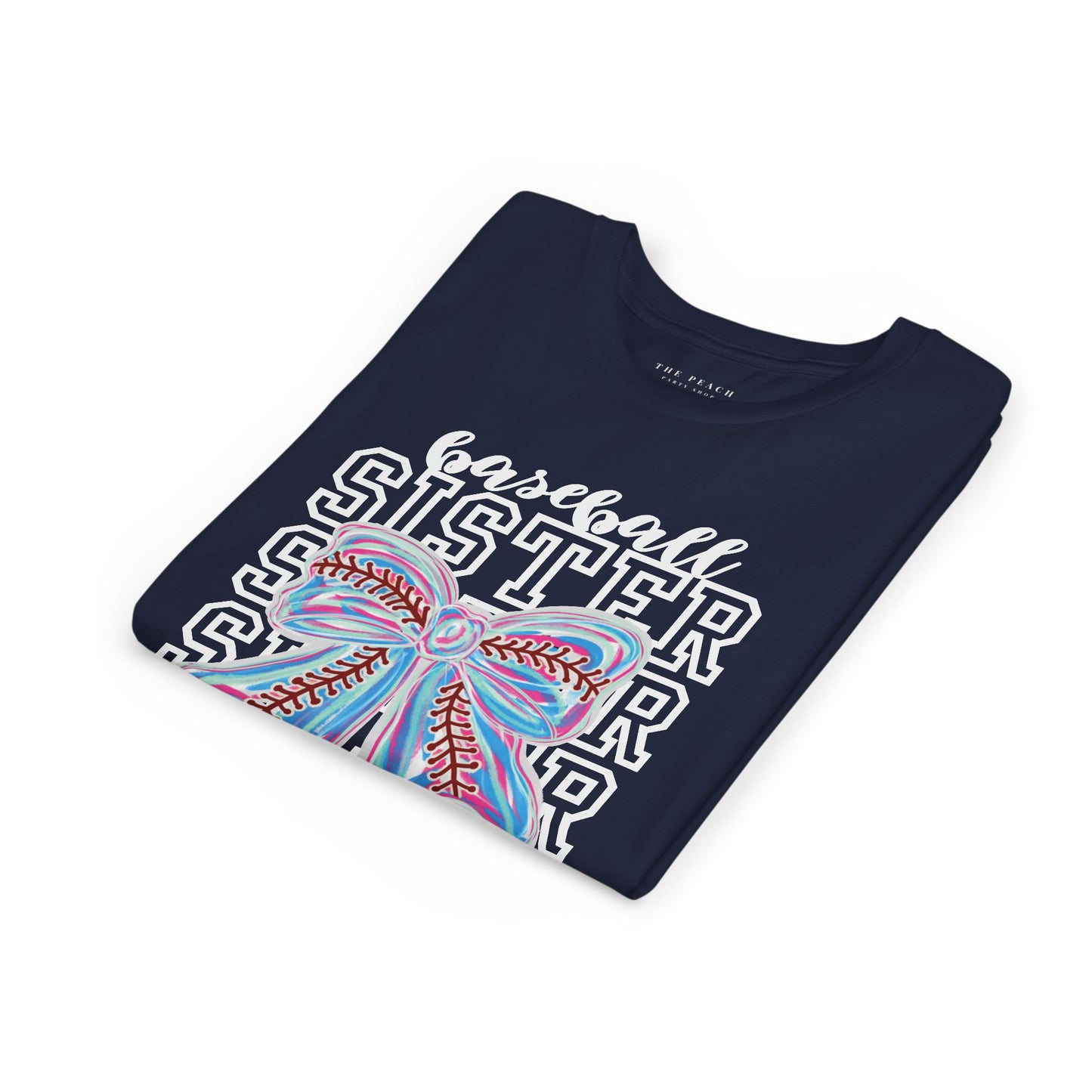 Baseball Sister Bow TShirt