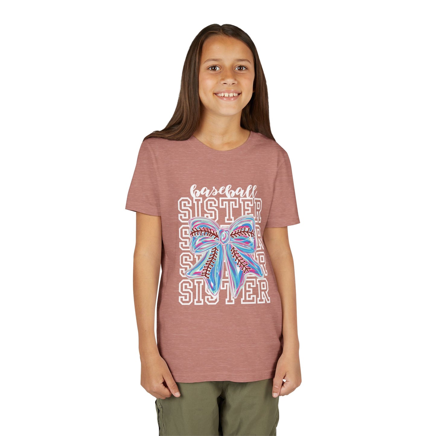 Baseball Sister Bow TShirt