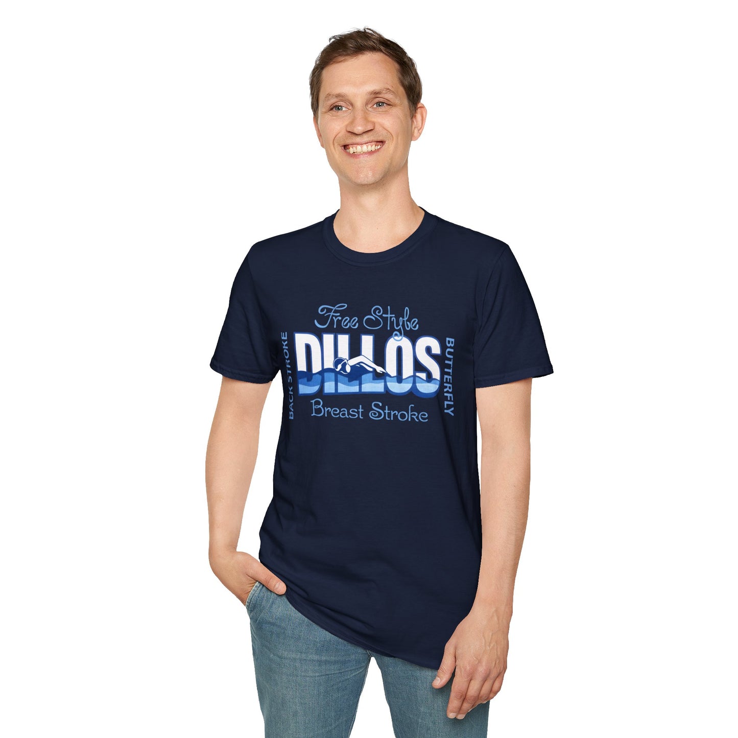 Dillos Blue Wave Strokes Shirt