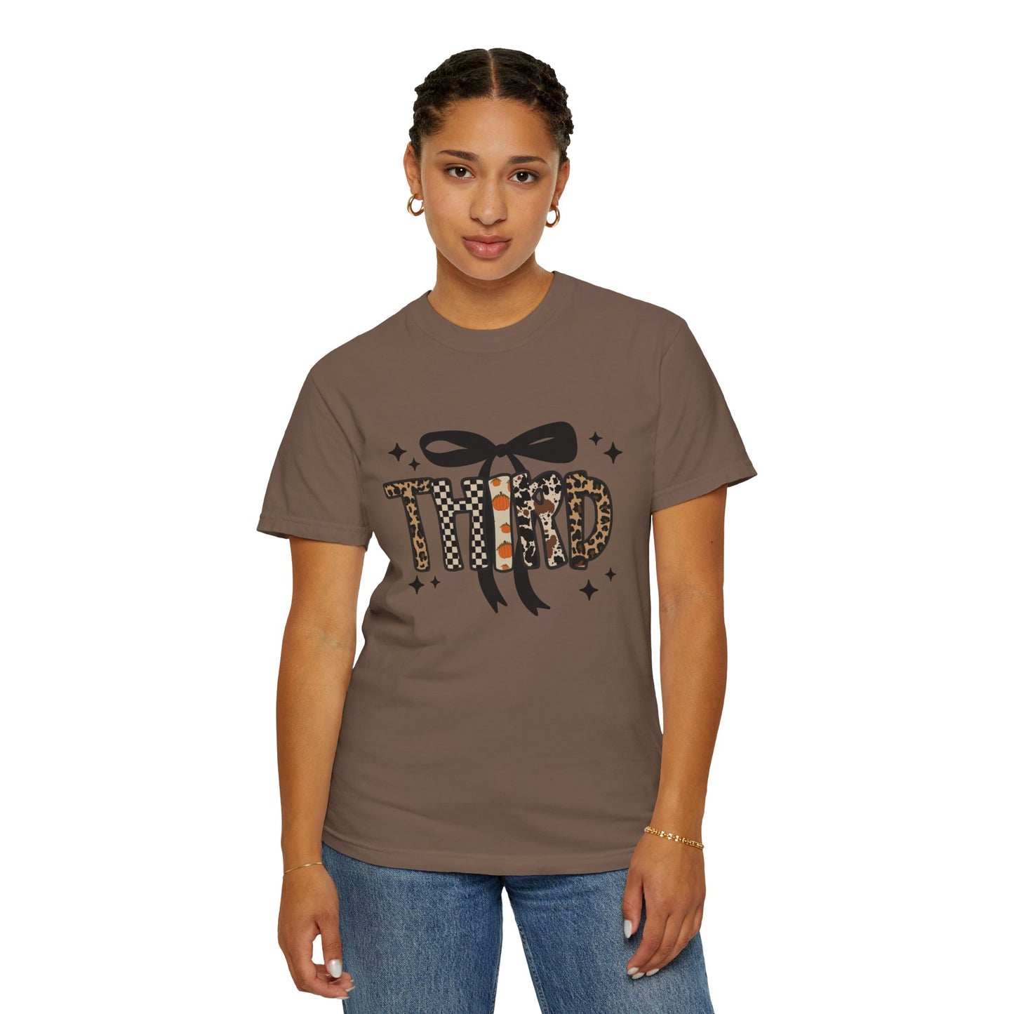 Fall Faux Embroidery T-shirt for Third Grade Teachers