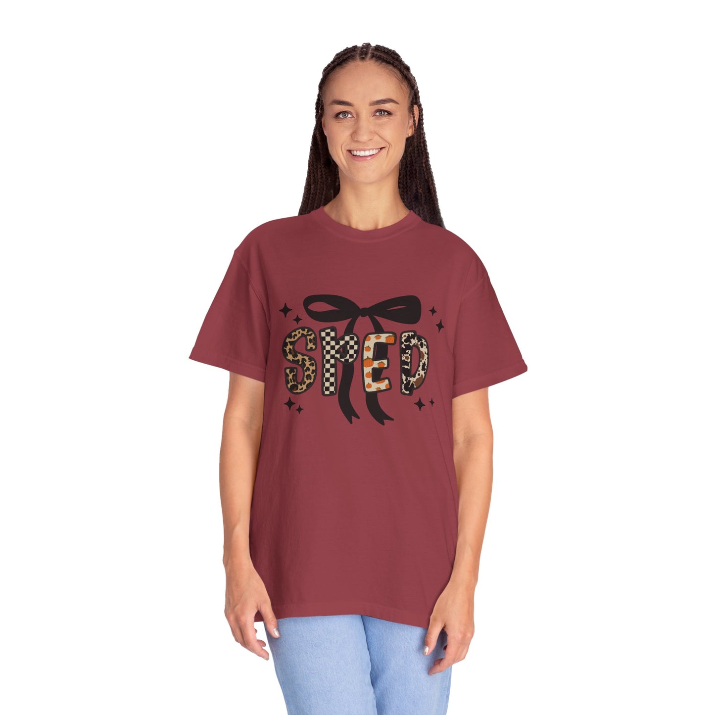 Fall Faux Embroidery T-shirt for SPED Grade Teachers