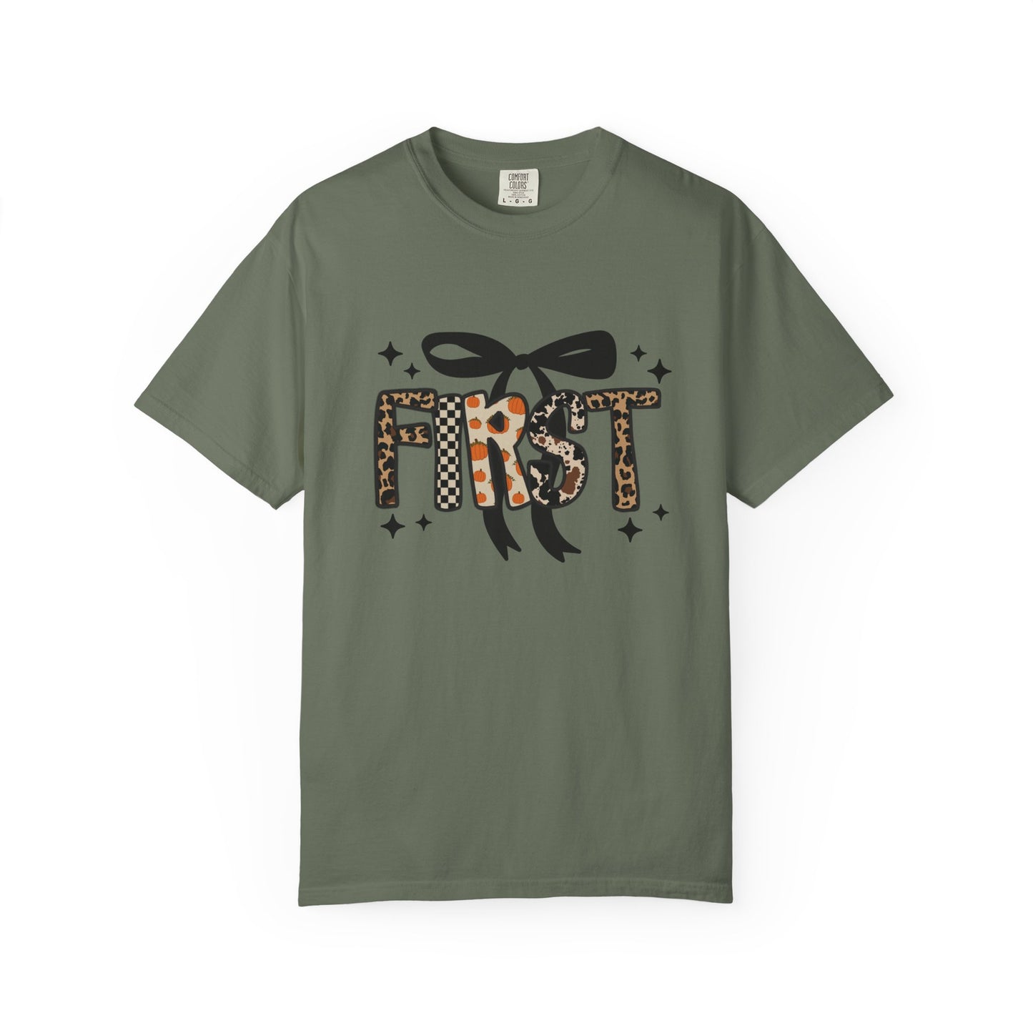 Fall Faux Embroidery T-shirt for First Grade Teachers