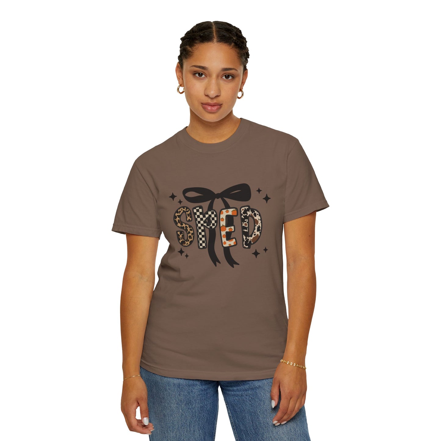 Fall Faux Embroidery T-shirt for SPED Grade Teachers
