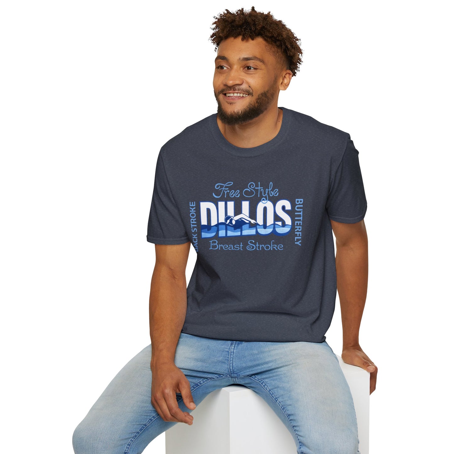 Dillos Blue Wave Strokes Shirt