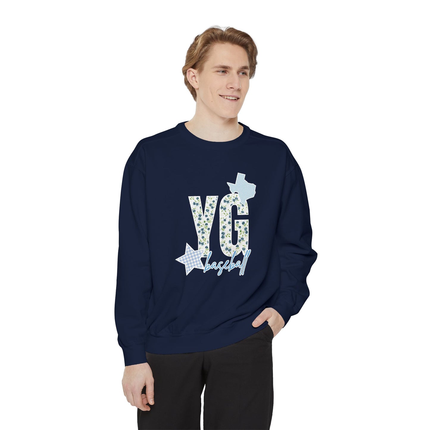 YG Patchwork Floral Sweatshirt- Adult