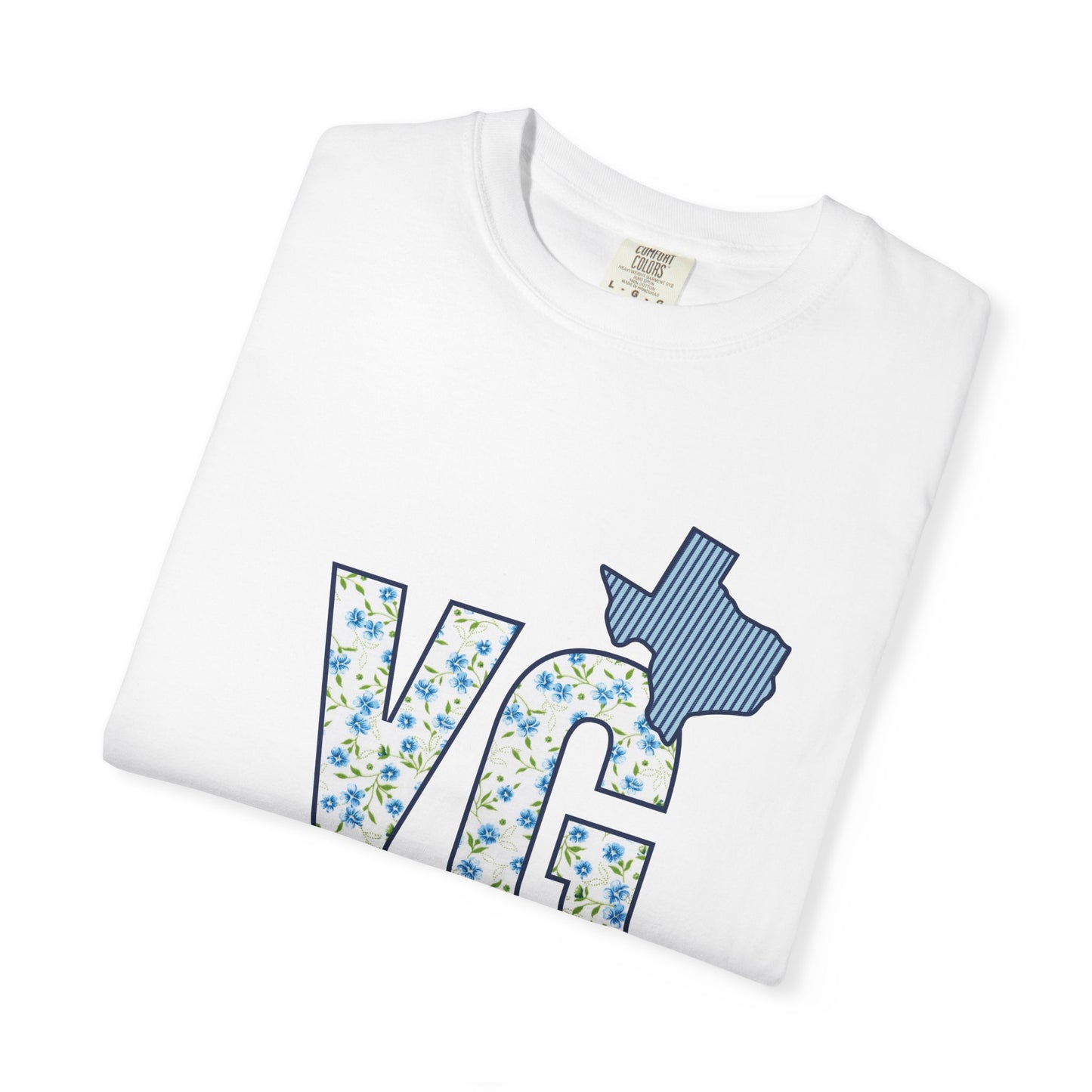 Personalized YG Patchwork Floral T-shirt- Adult