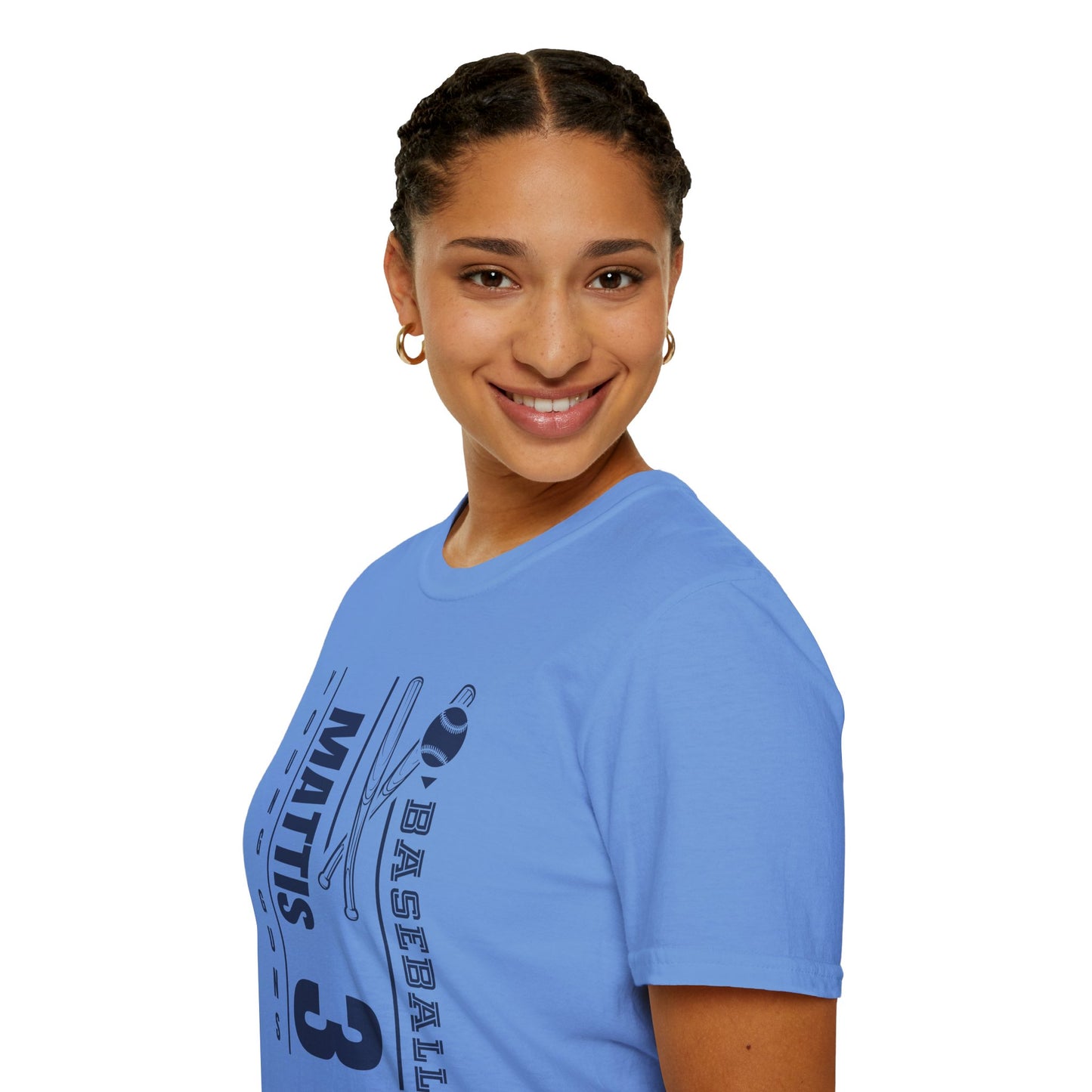 Personalized Team Baseball T-Shirt  Unisex Softstyle Tee