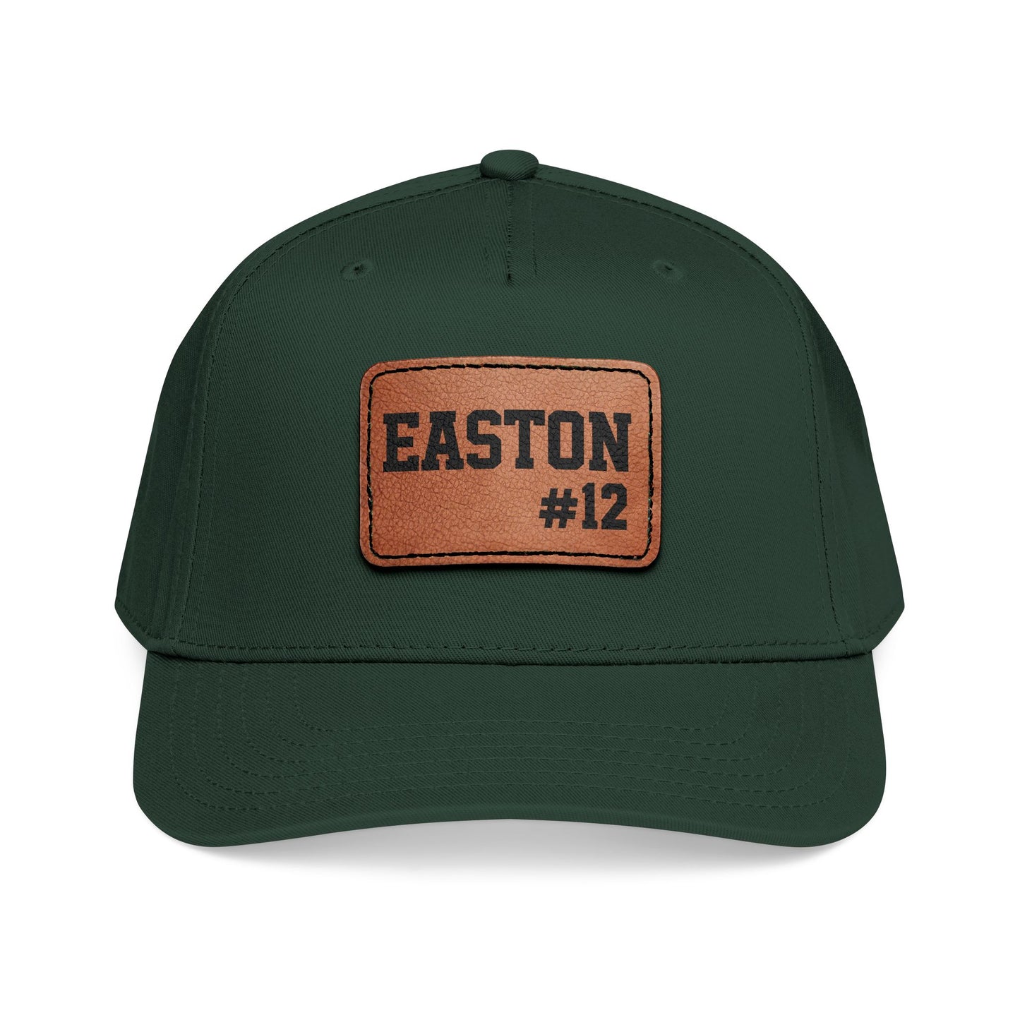 Custom Game Day Hat | Leather Patch Name & Number Hat