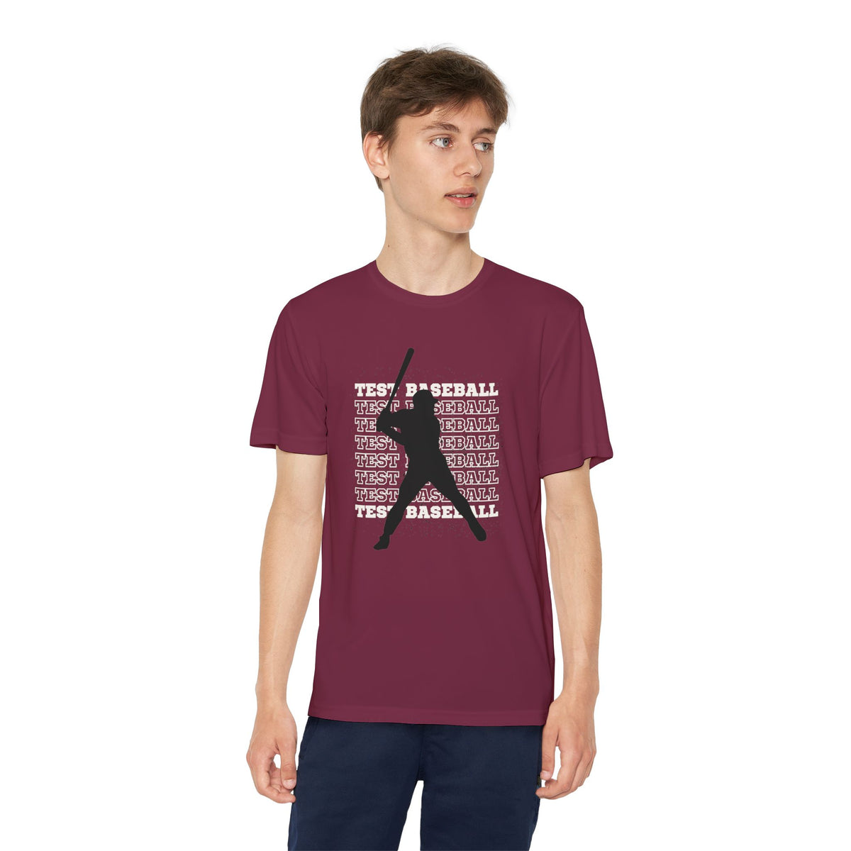 TEST Baseball | Custom Youth Silhouette Performance Tee