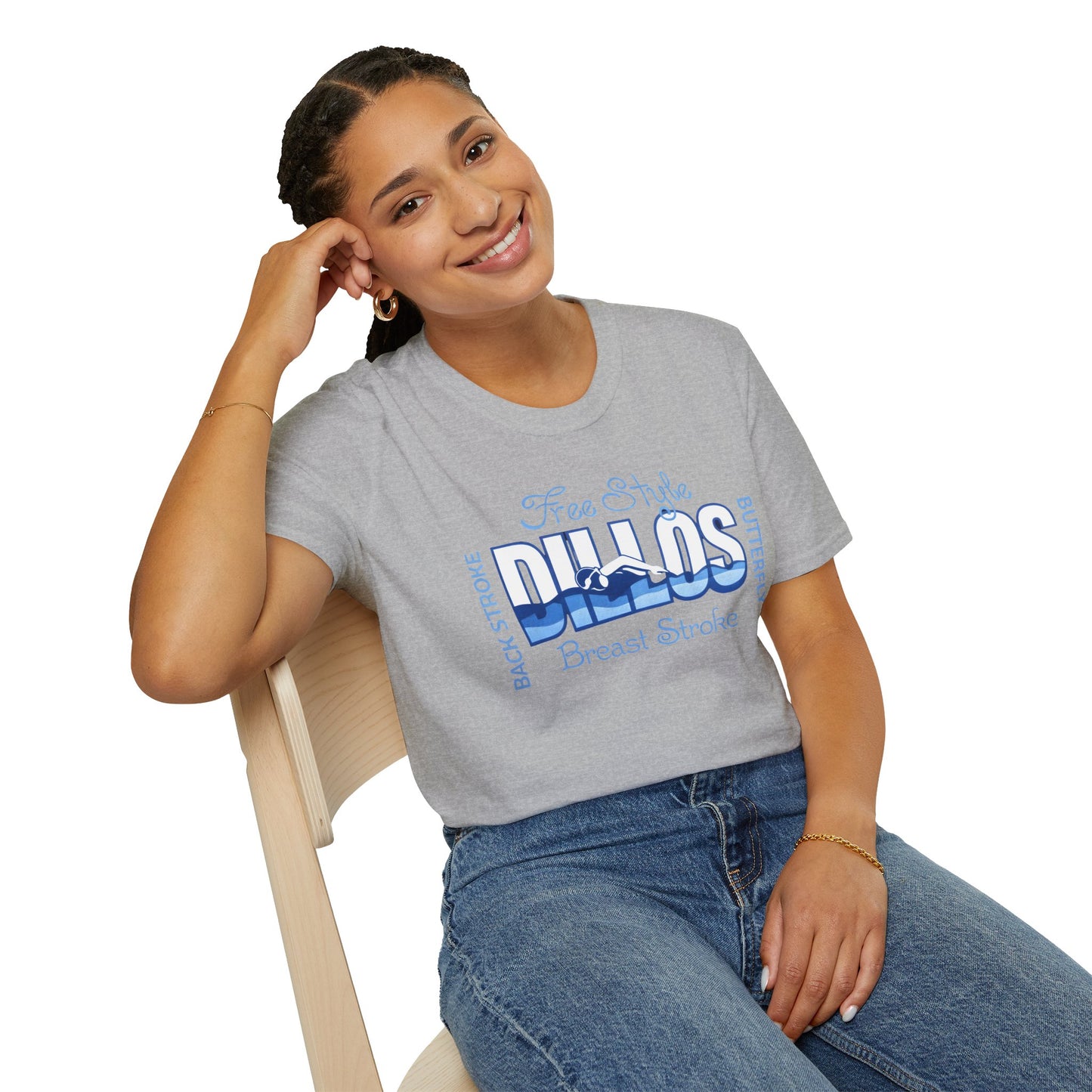 Dillos Blue Wave Strokes Shirt