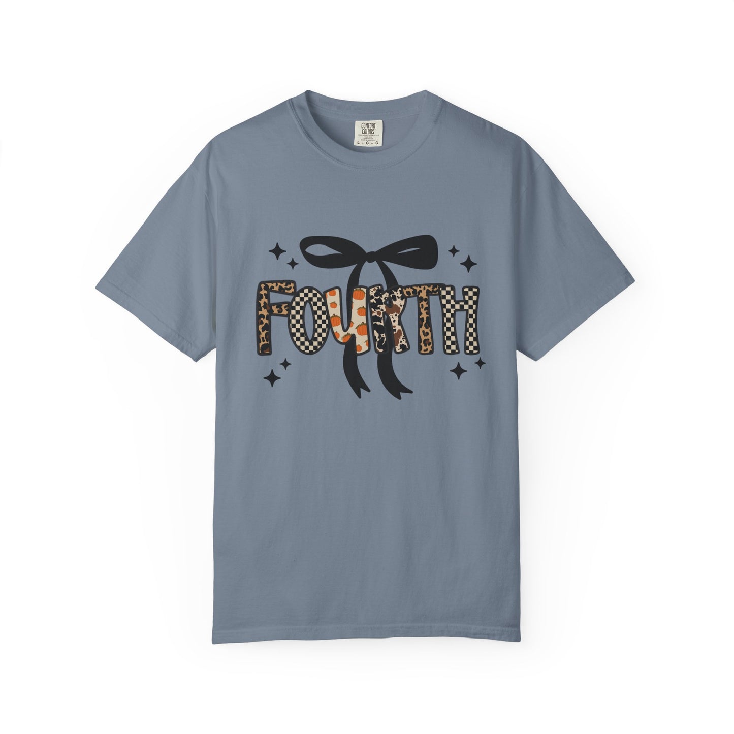 Fall Faux Embroidery T-shirt for Fourth Grade Teachers