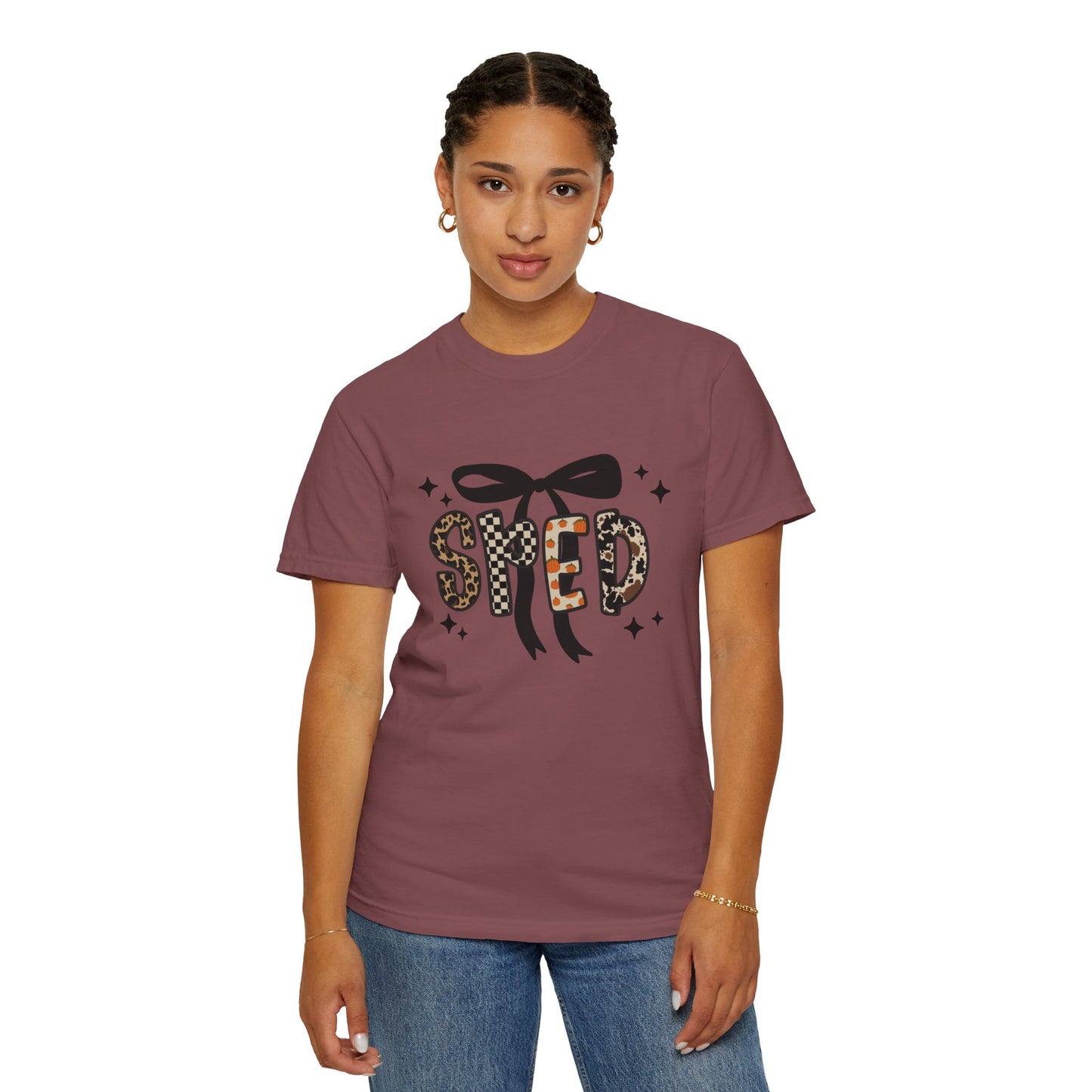 Fall Faux Embroidery T-shirt for SPED Grade Teachers