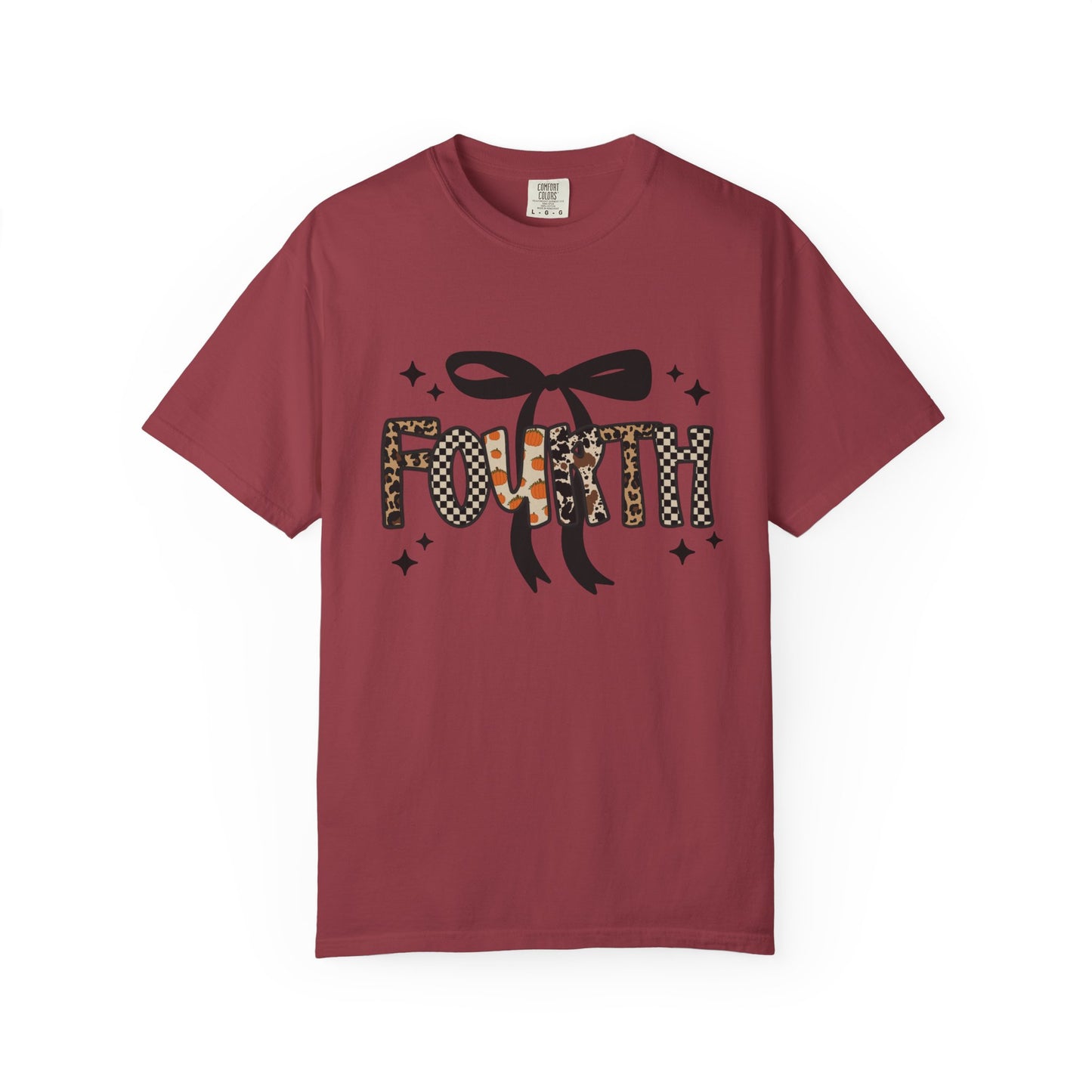 Fall Faux Embroidery T-shirt for Fourth Grade Teachers