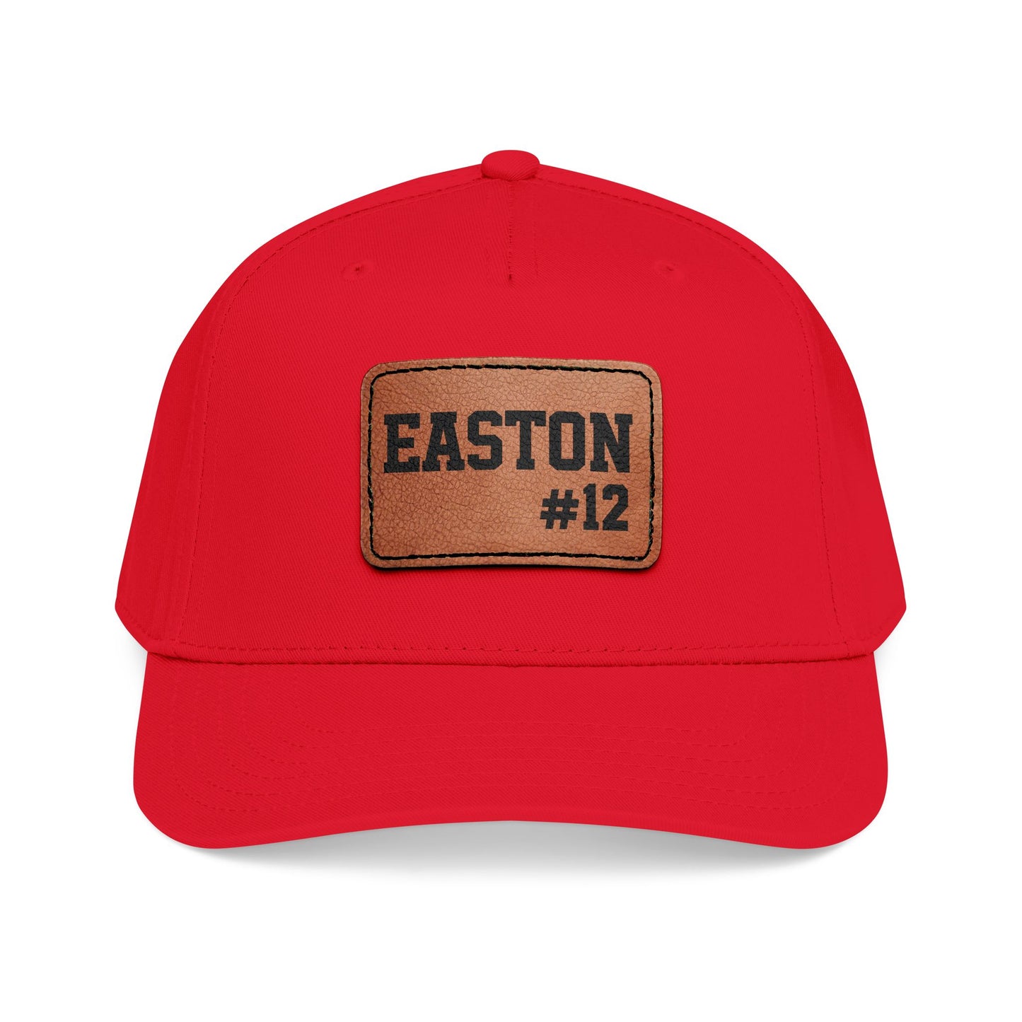 Custom Game Day Hat | Leather Patch Name & Number Hat