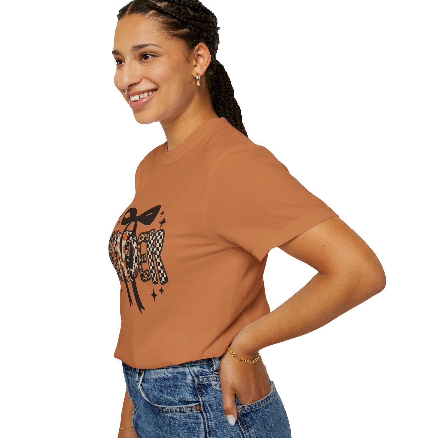 Fall Faux Embroidery T-shirt for Kinder Teachers
