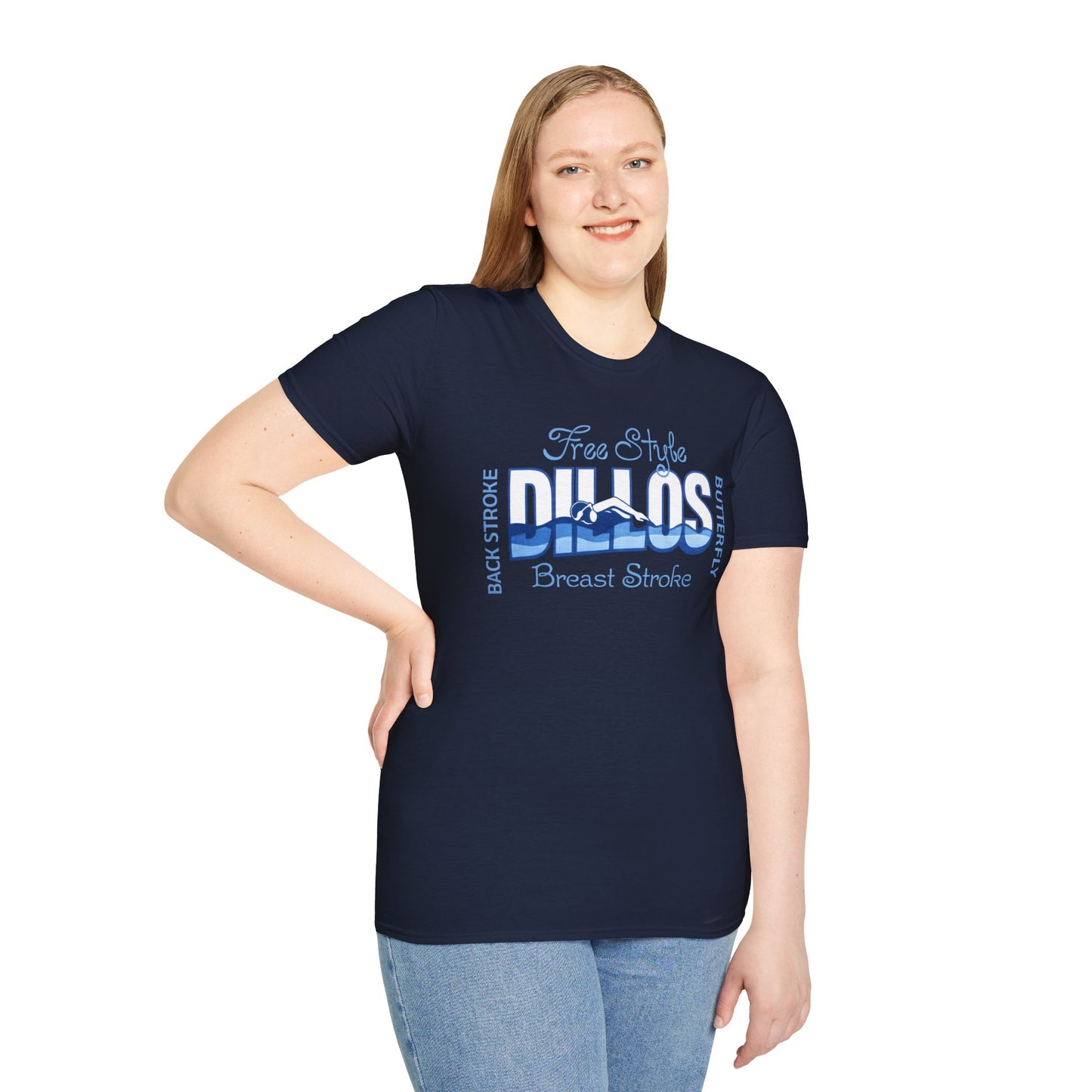 Dillos Blue Wave Strokes Shirt