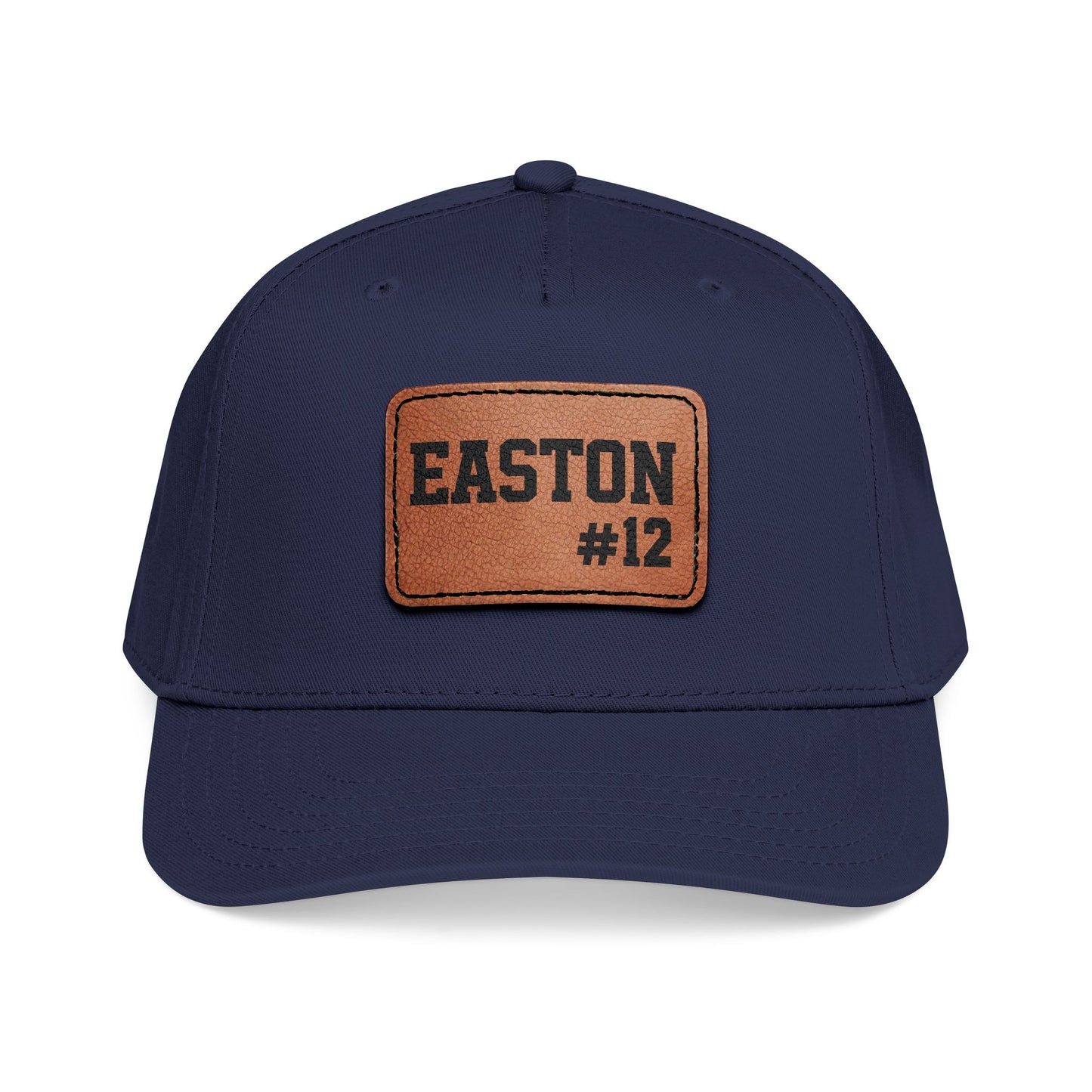 Custom Game Day Hat | Leather Patch Name & Number Hat