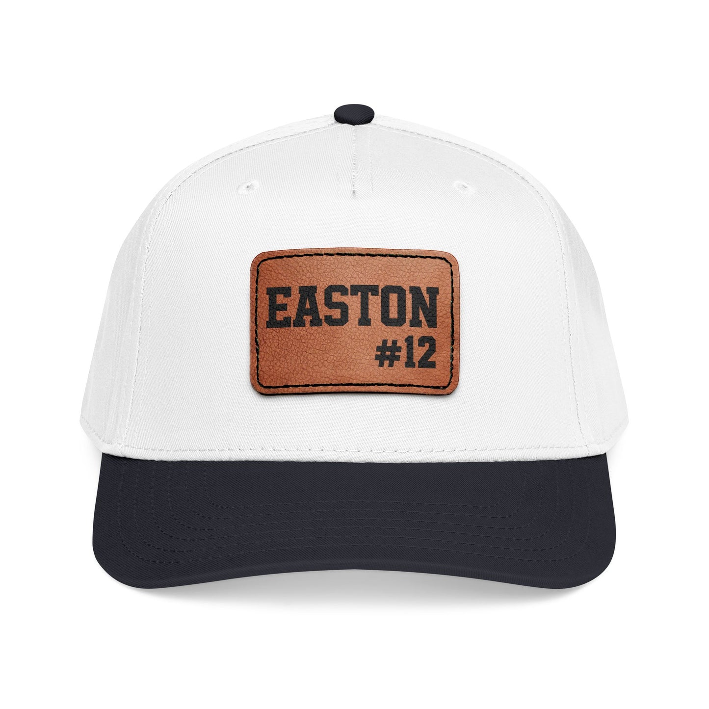 Custom Game Day Hat | Leather Patch Name & Number Hat