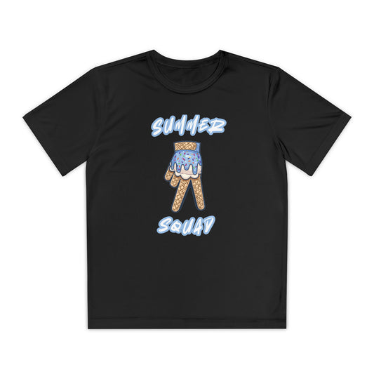 Custom Youth Summer Squad Ice Cream Drip Competitor Tee