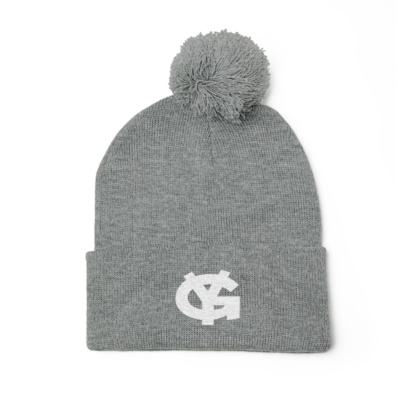 YG Pom-Pom Embroidered Knit Cap- Adult