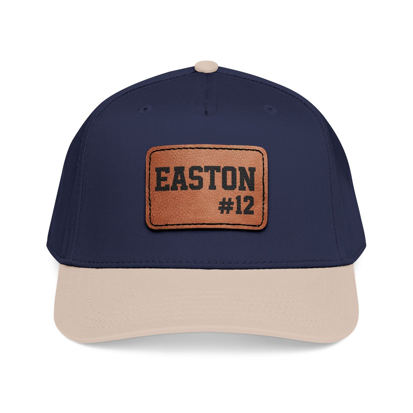 Custom Game Day Hat | Leather Patch Name & Number Hat