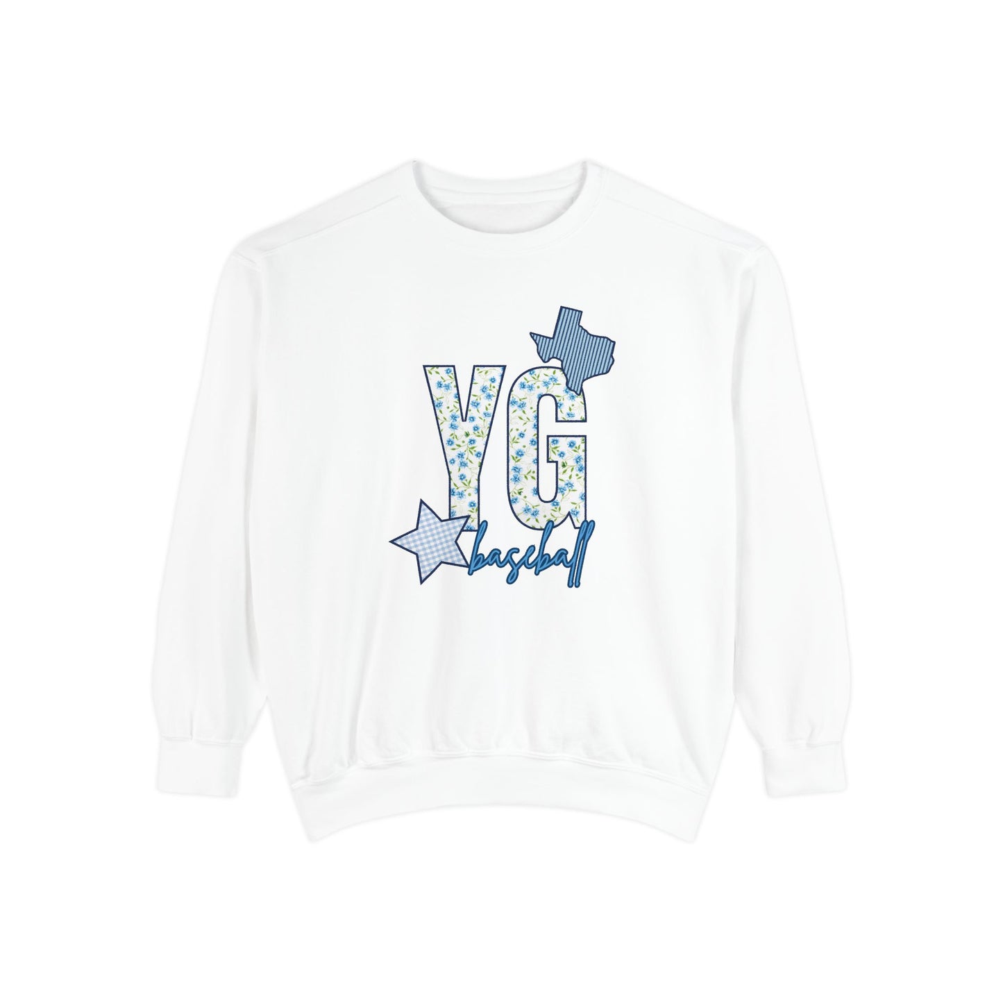 YG Patchwork Floral Sweatshirt- Adult