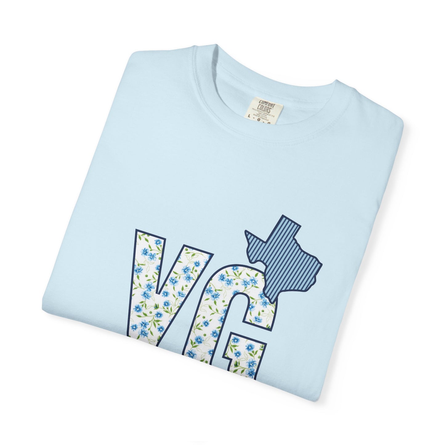 Personalized YG Patchwork Floral T-shirt- Adult