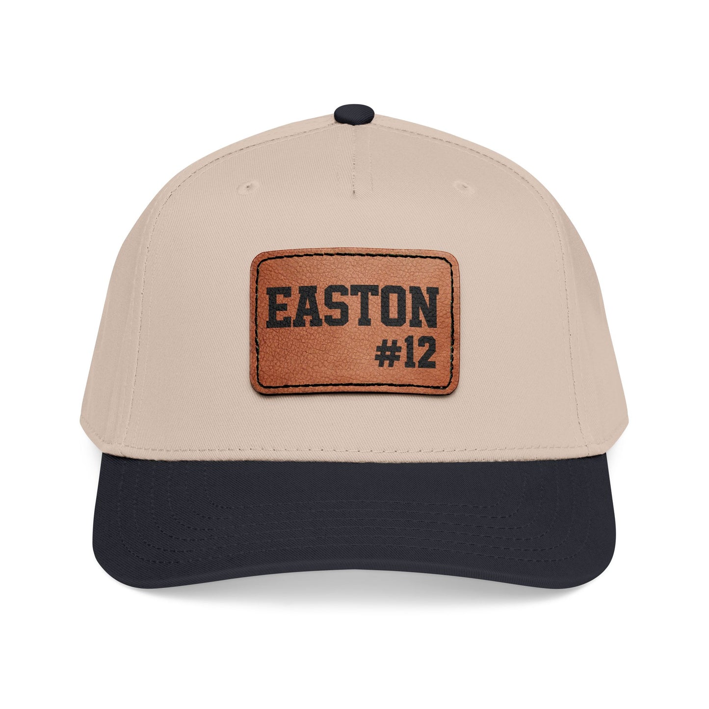 Custom Game Day Hat | Leather Patch Name & Number Hat