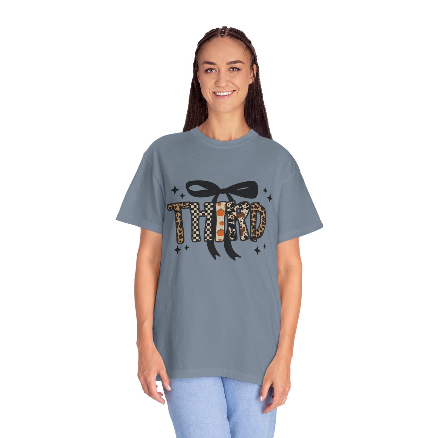Fall Faux Embroidery T-shirt for Third Grade Teachers