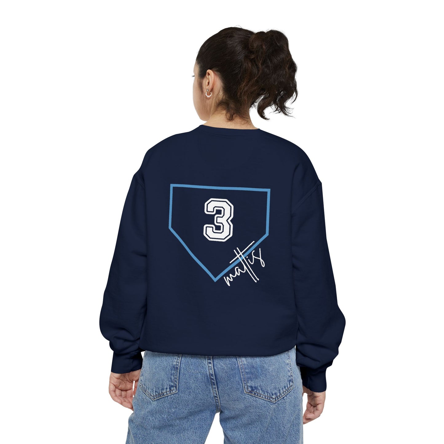 Who Are We Sweatshirt — Custom Home Plate Baseball Crewneck